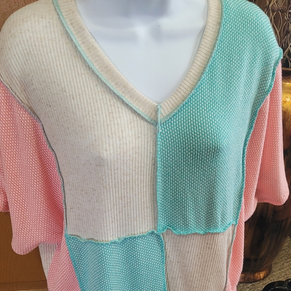 💜 New Cute Colorblock Top - Picture 5 of 5